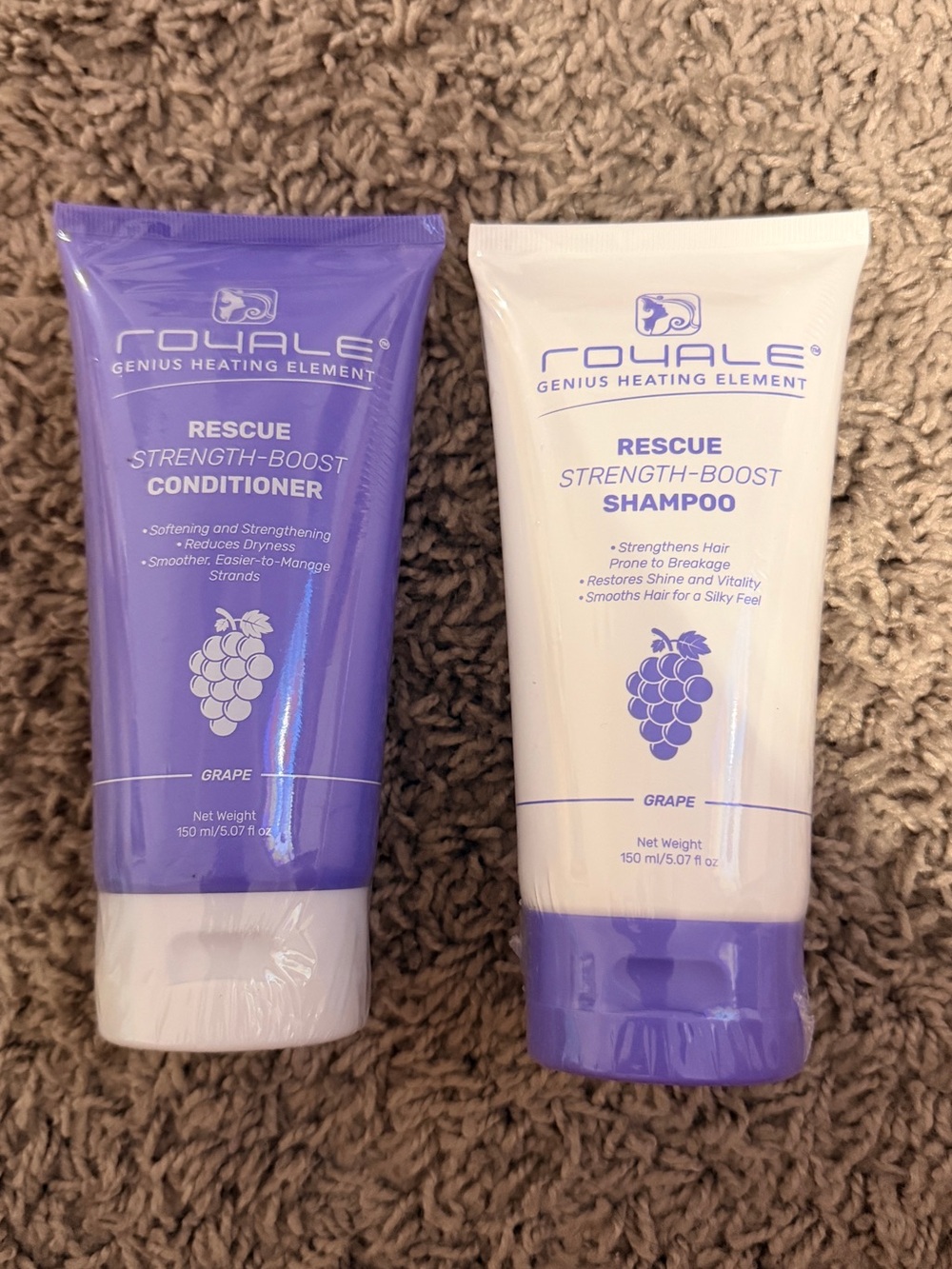Rescue Strength-Boost Grape Shampoo & Conditioner (Purple)